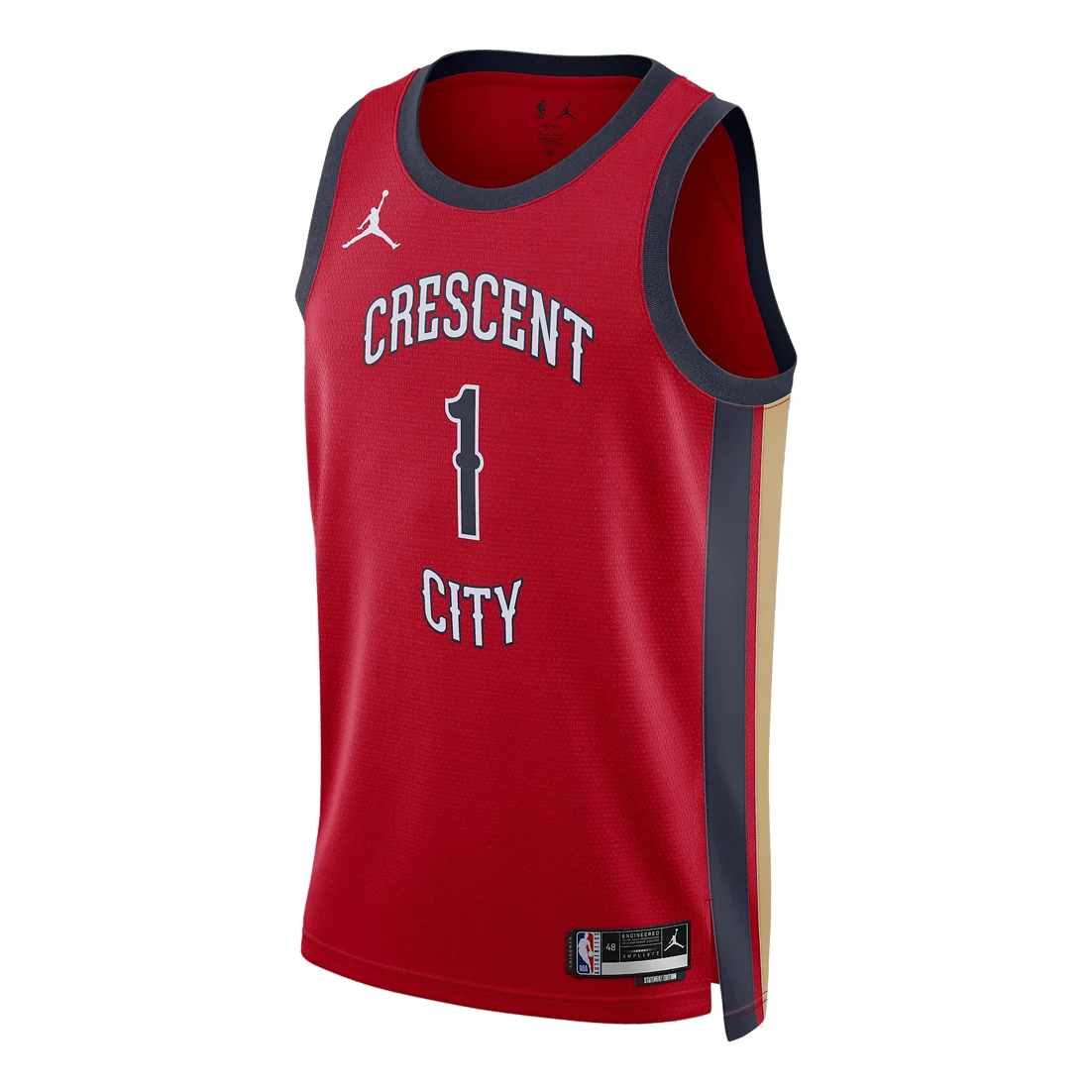 Air Jordan Dri-FIT NBA Swingman Jersey 2023/24 Statement Edition ‘New Orleans Pelicans Zion Williamson’ DX8655-657