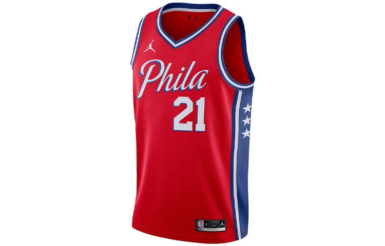Air Jordan x NBA Philadelphia 76ers Jerseys ‘Joel Embiid 21’ CV9490-666