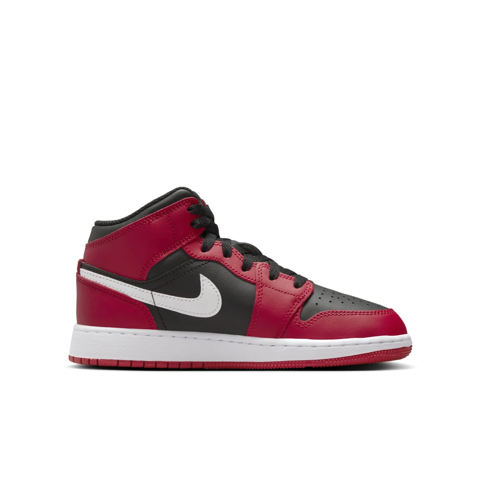 (GS) Air Jordan 1 Mid ‘Gym Red Black White’ DQ8423-061