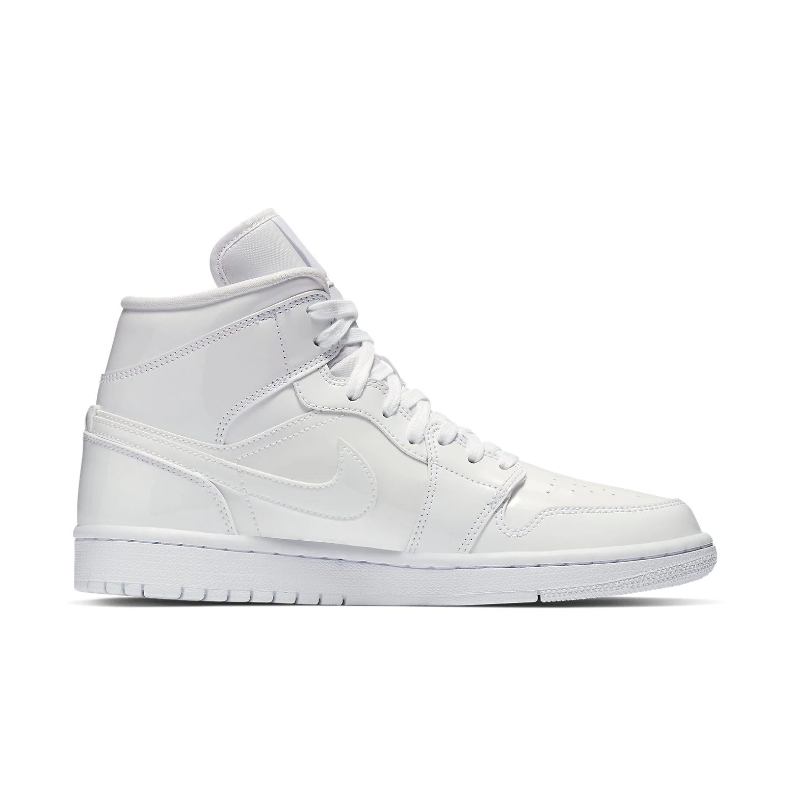 (WMNS) Air Jordan 1 Mid Patent ‘Triple White’ BQ6472-111