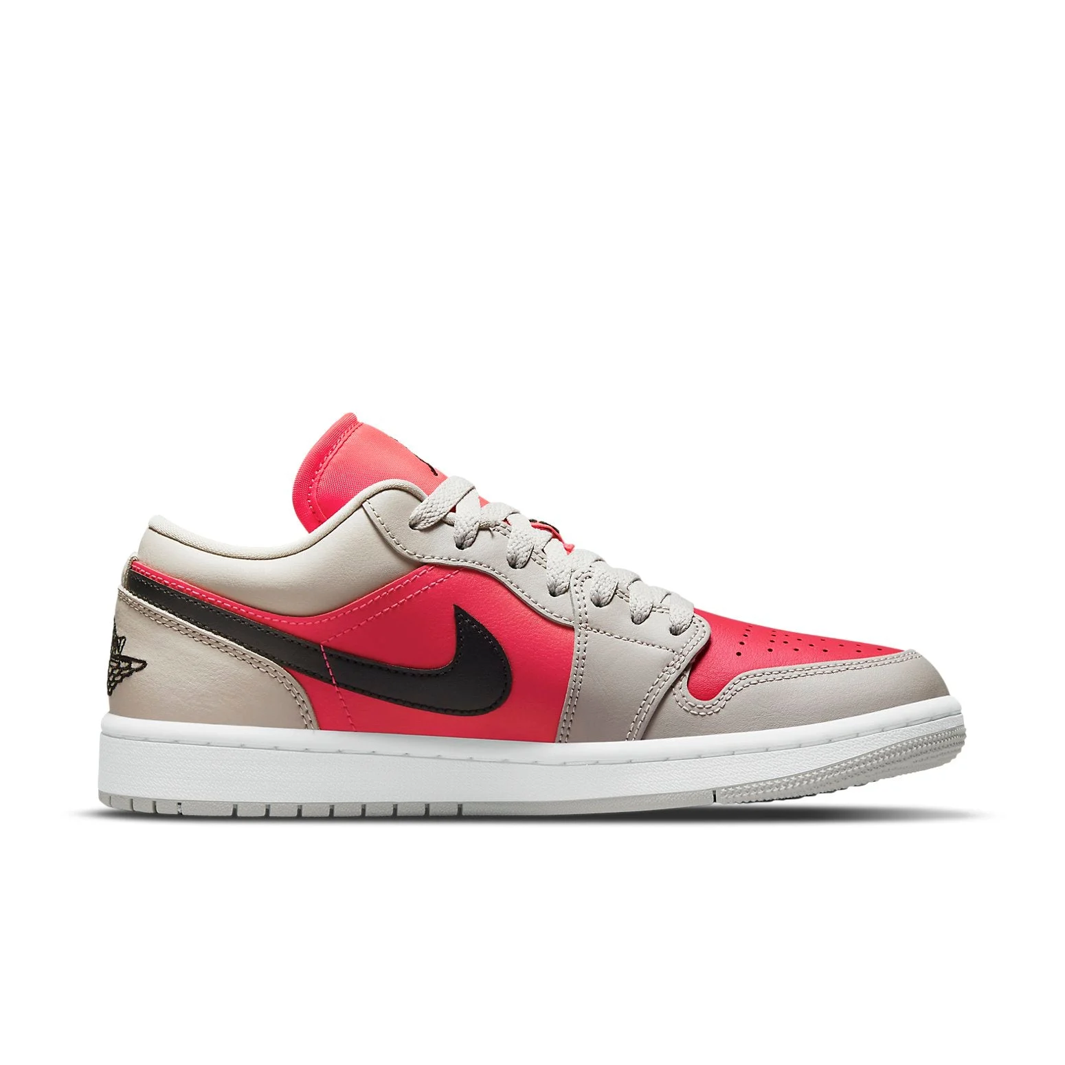 (WMNS) Air Jordan 1 Low ‘Light Iron Ore Siren Red’ DC0774-060