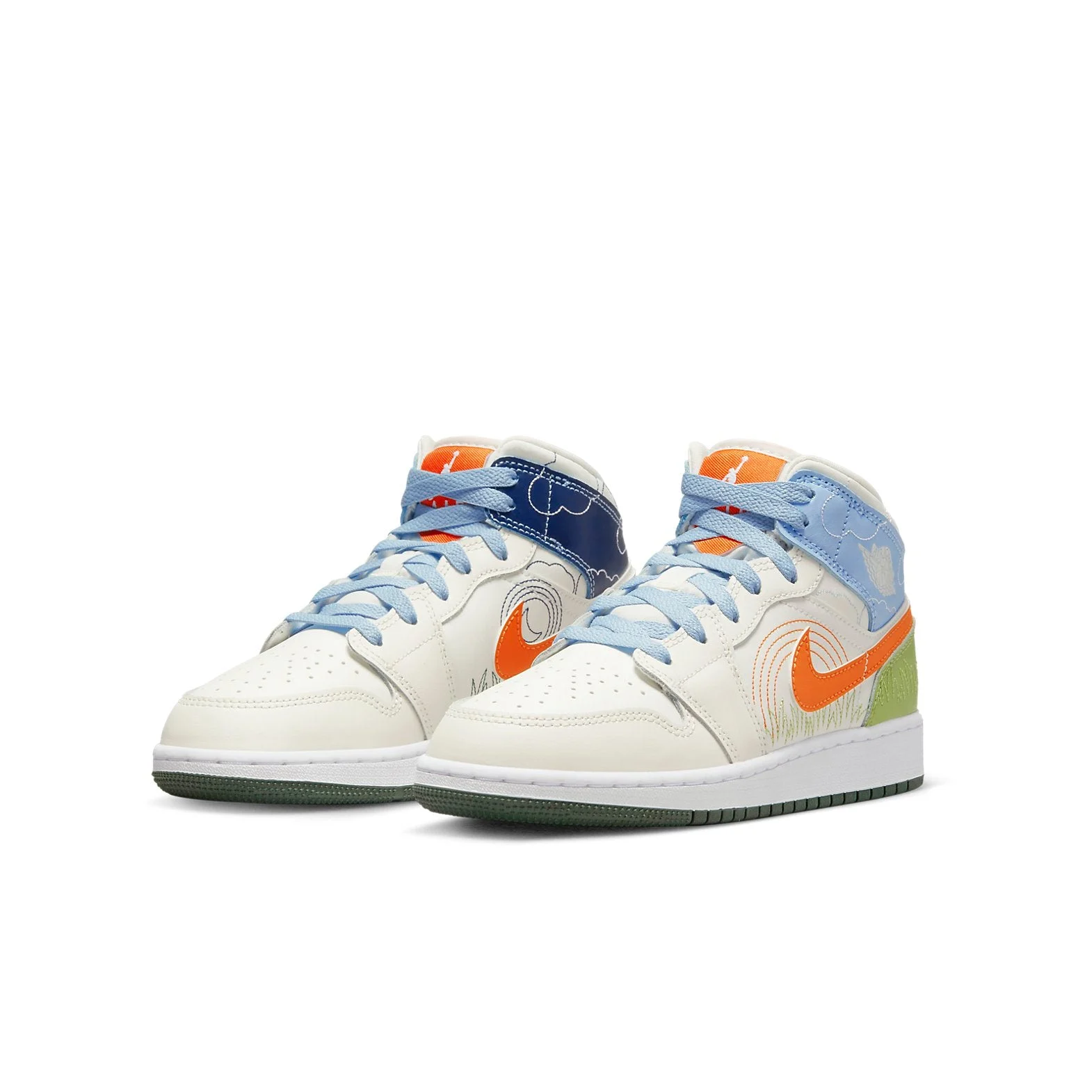 (GS) Air Jordan 1 Mid SE ‘Stitch’ DX2462-100