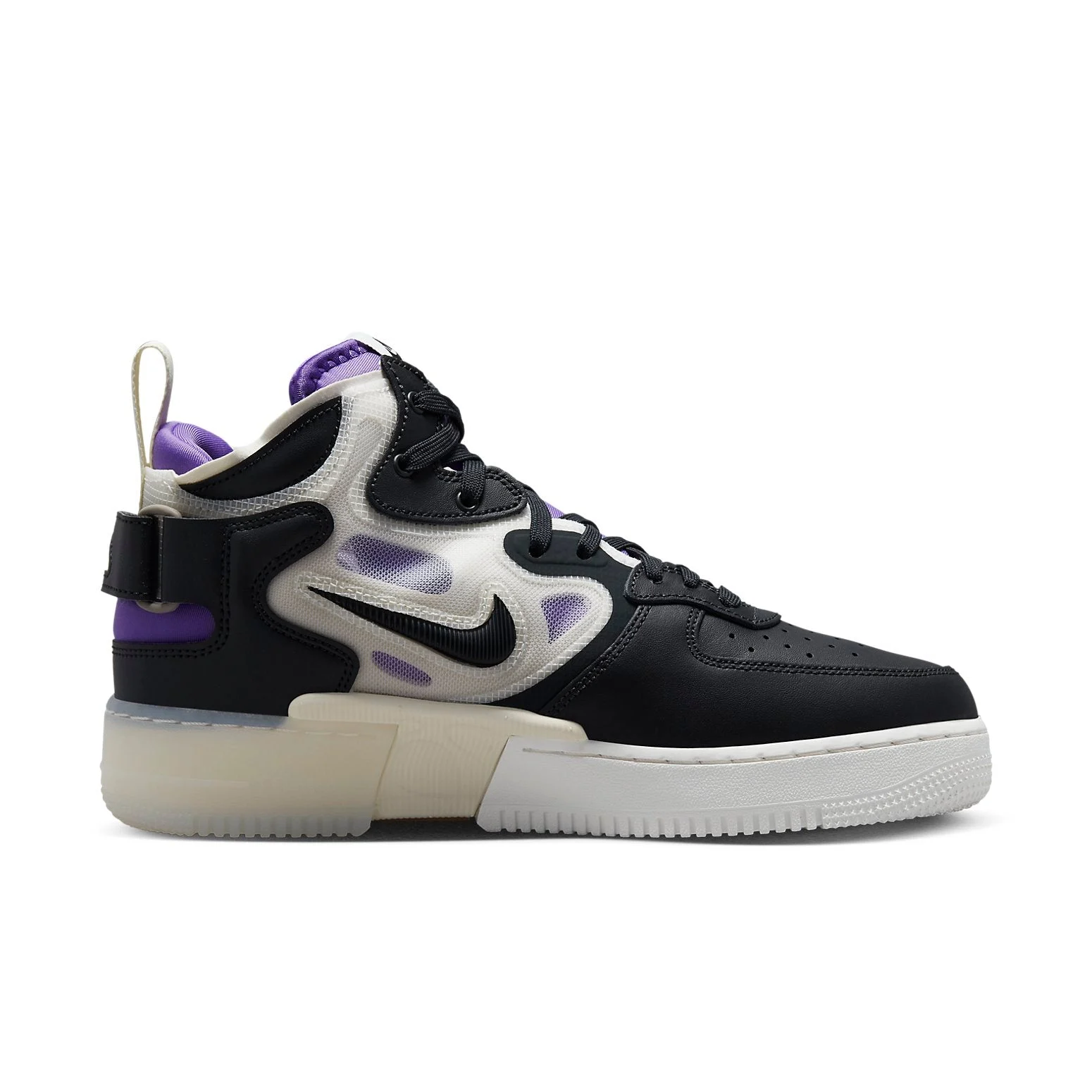 Nike Air Force 1 Mid React ‘Off Noir Action Grape’ DQ1872-001