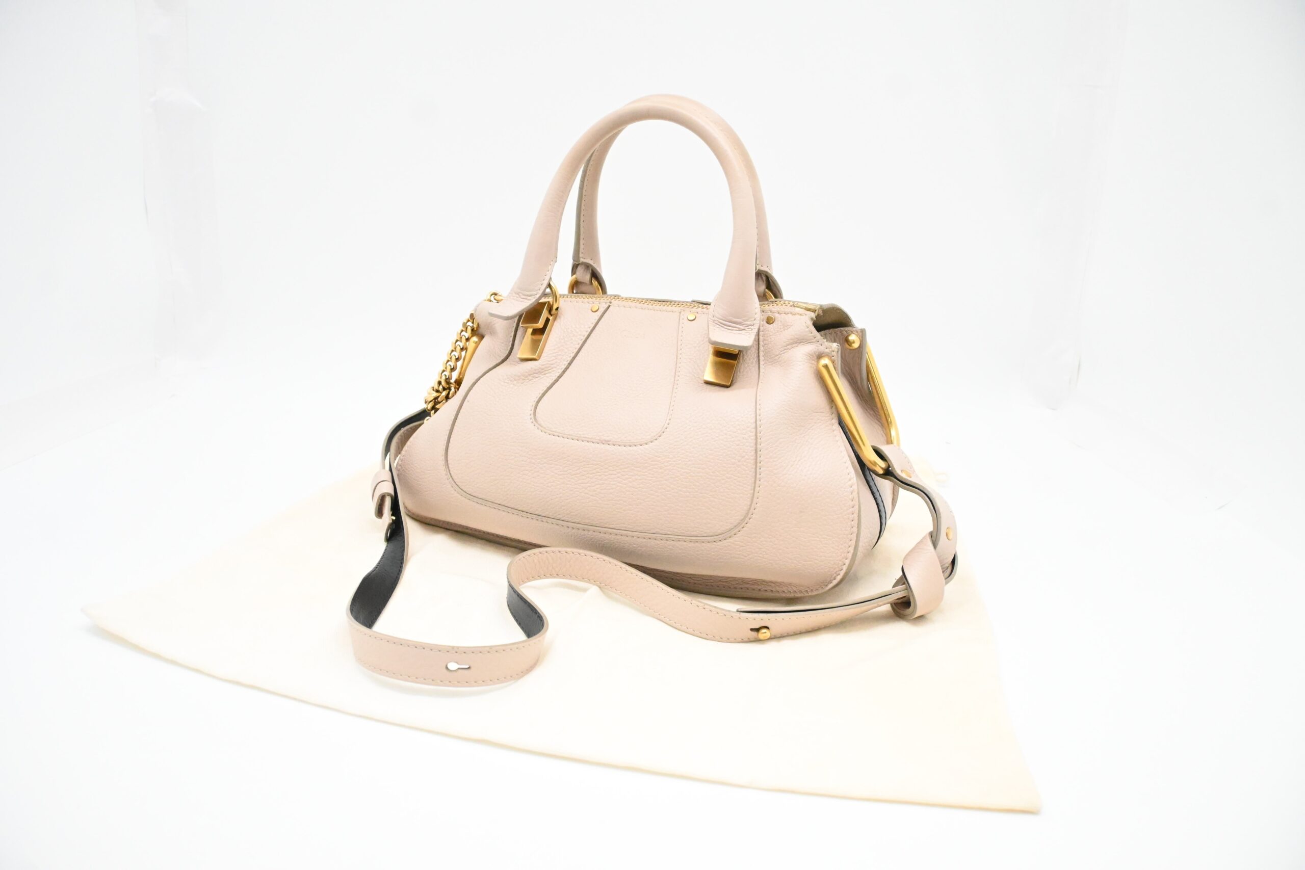 Chloe Hayley Handbag in Cream Leather